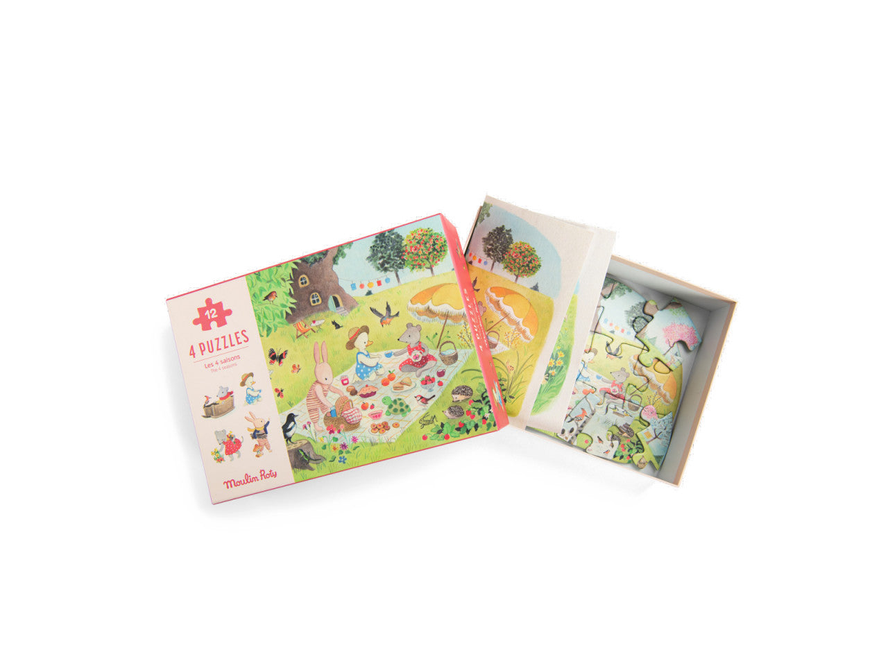 4 puzzle-uri anotimpuri, Moulin Roty