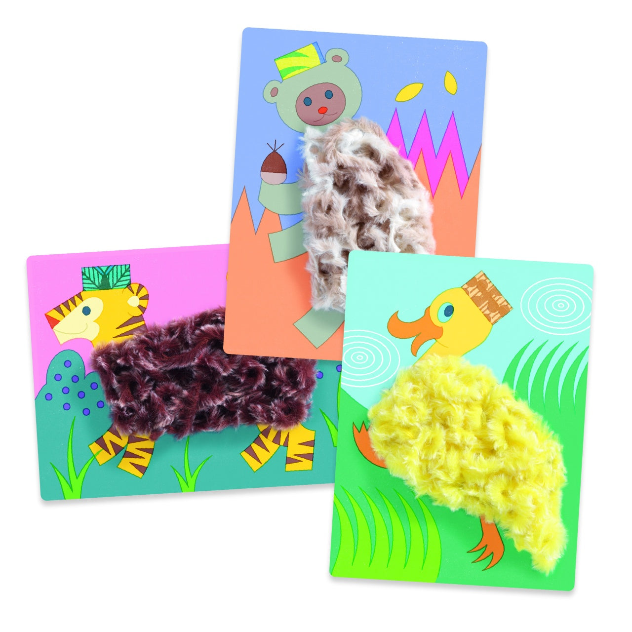 Atelier creativ Animalute cu caciulite, Djeco