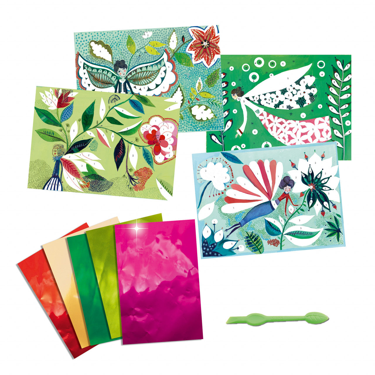 Atelier creativ cu foite metalice Zana licurici, Djeco
