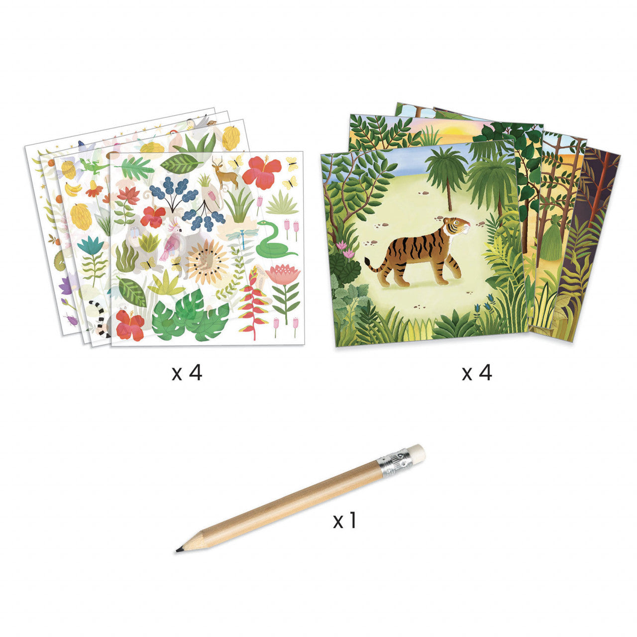 Atelier de transfer Arta naiva Inspired by Le Douanier Rousseau, Djeco