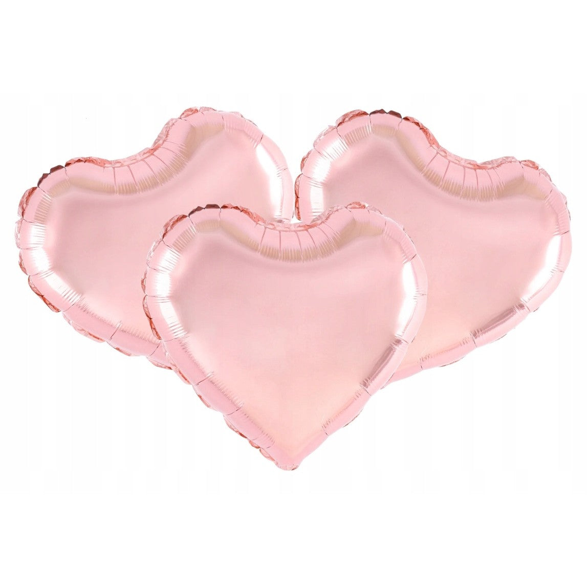Balon din Folie Metalizata, ANGELBEAR, Figurina Inimioara, Model Simplu, Tematica Iubire, 40 cm, Ambalaj Individual, Pai Inclus, Umflare cu Aer sau Heliu, Rose