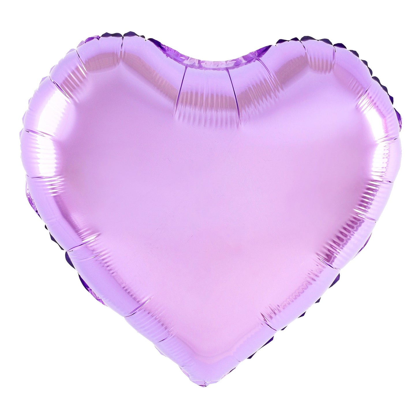 Balon din Folie Metalizata, ANGELBEAR, Figurina Inimioara, Model Simplu, Tematica Iubire, 40 cm, Ambalaj Individual, Pai Inclus, Umflare cu Aer sau Heliu, Mov Deschis