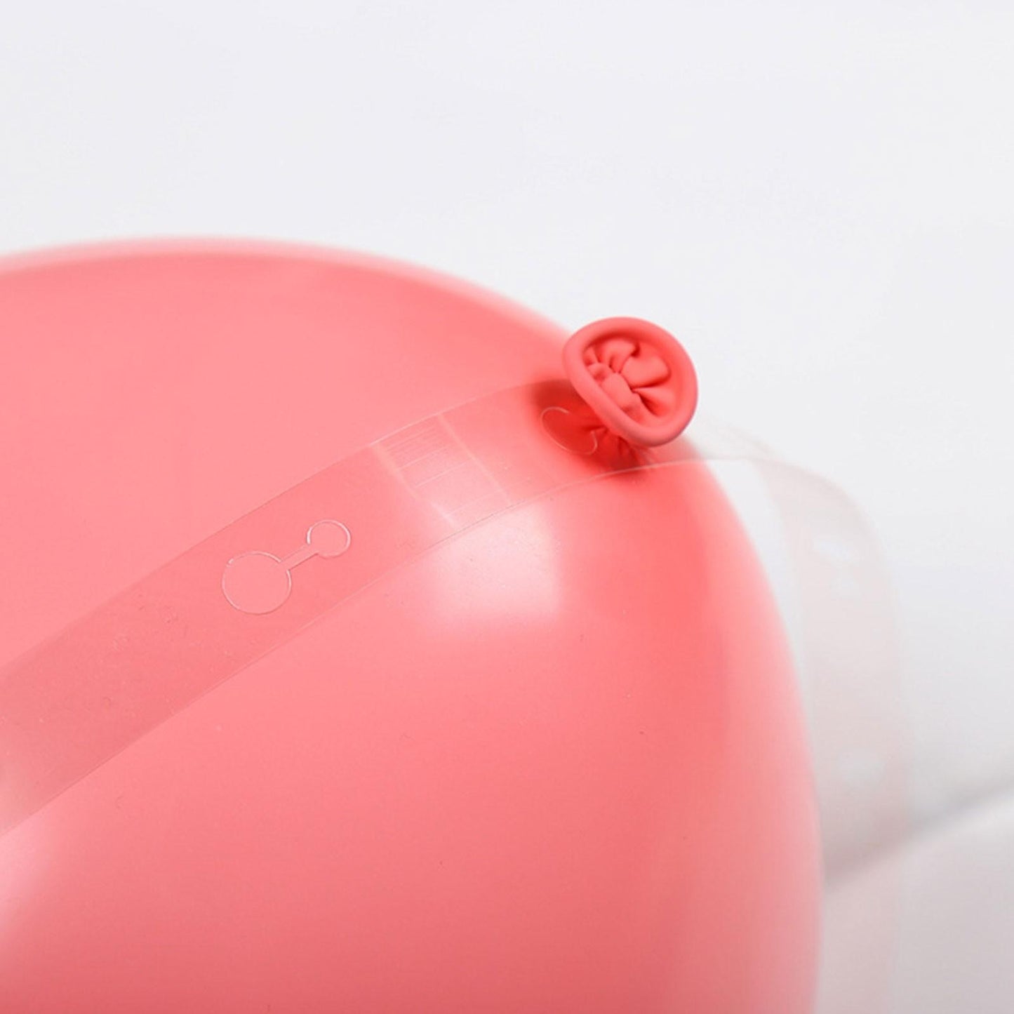 Banda Transparenta pentru Prinderea Baloanelor, ANGELBEAR, din PVC, 5 m, Gauri Duble, Transparent