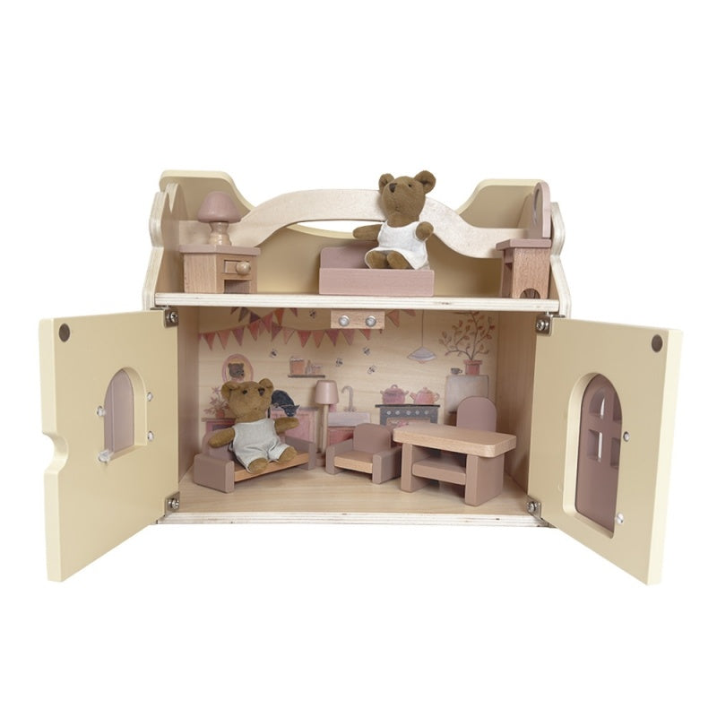 Casuta de papusi cu 2 ursuleti de plus, Egmont Toys