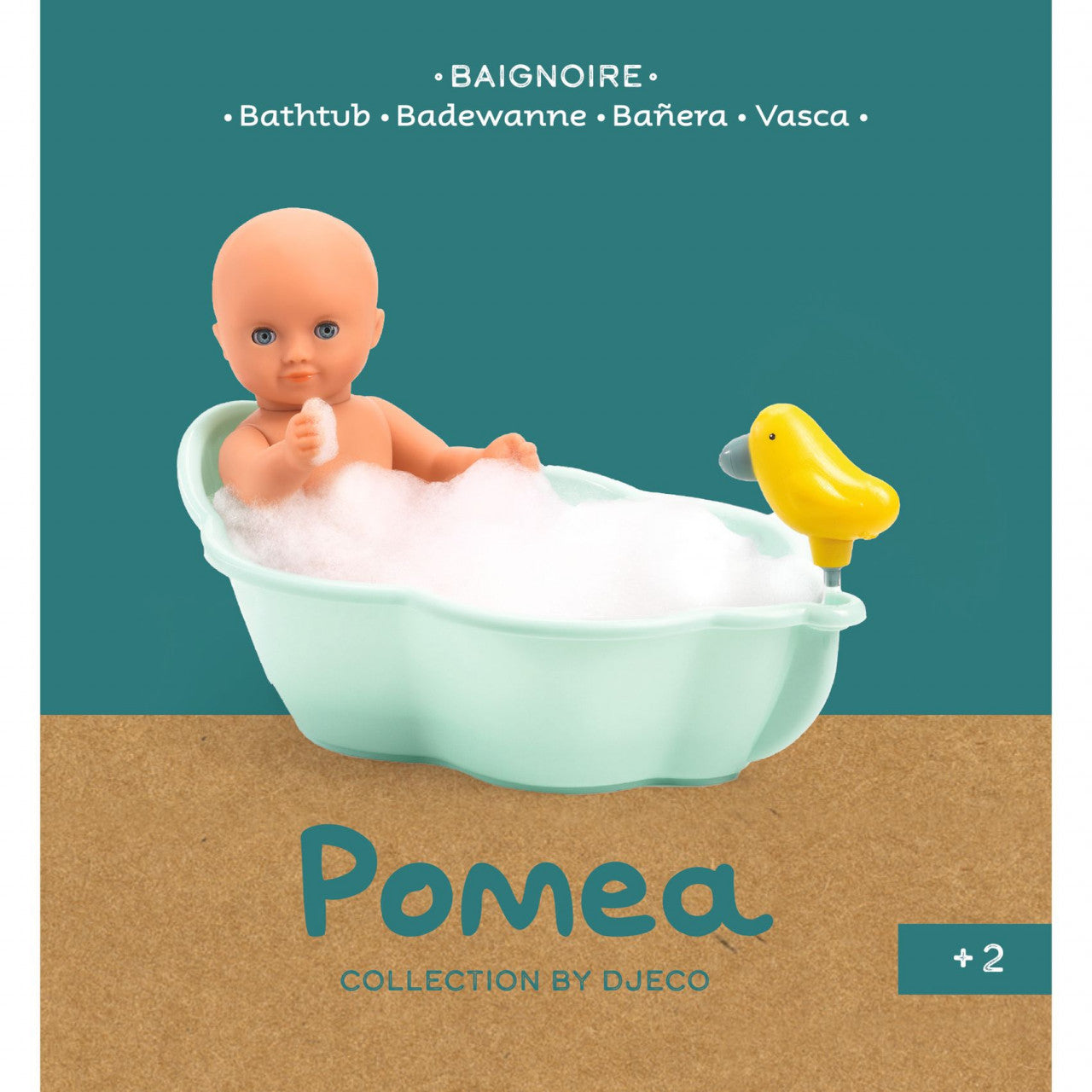Colectia Pomea Cadita de baie pentru papusi, Djeco