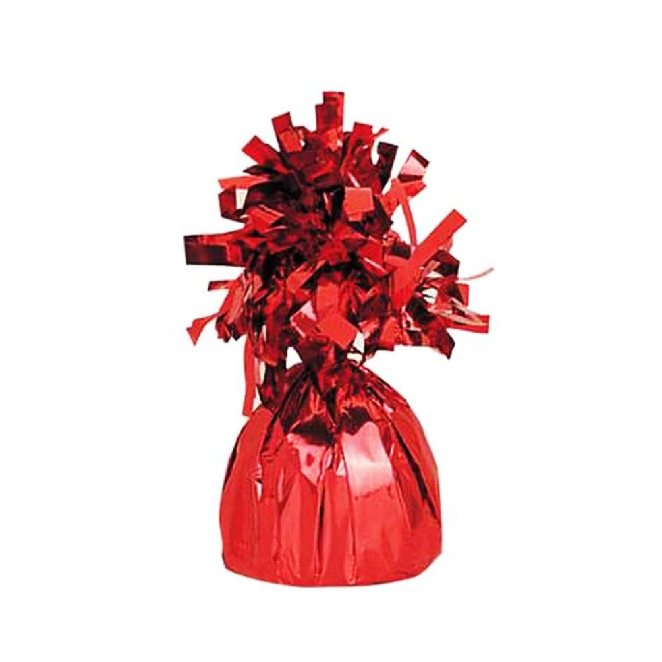 Greutate pentru Baloane cu Heliu, ANGELBEAR, din Folie cu Franjuri, 170g, 13 x 5 x 3 cm, Rosu