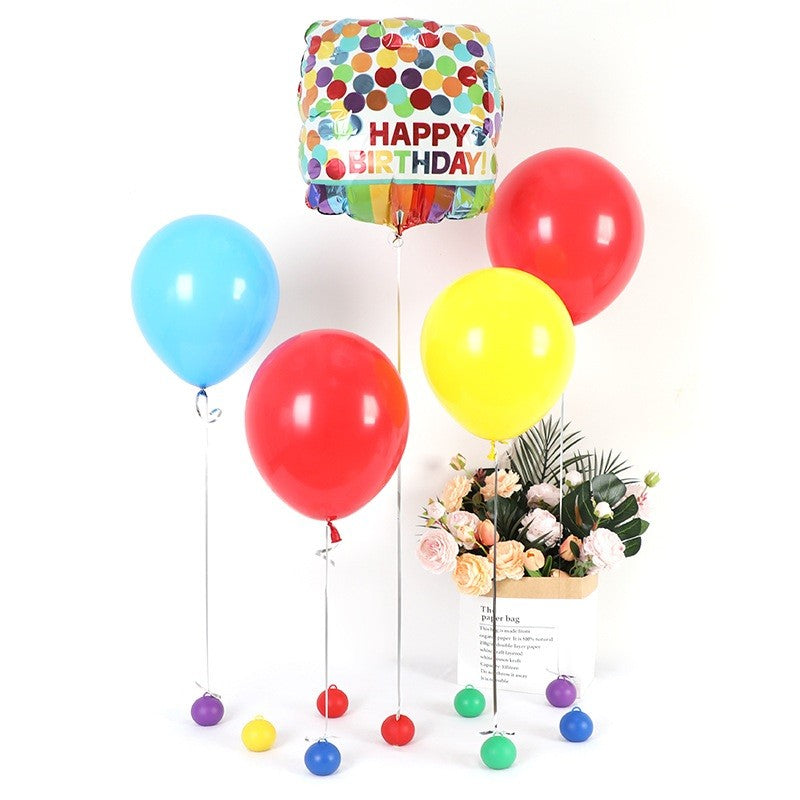 Greutate pentru Baloane, ANGELBEAR, Accesoriu Party, 5.5x5.5 cm, 120 g, Mov