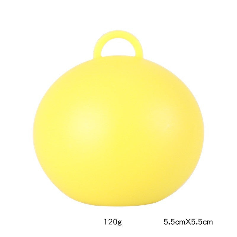 Greutate pentru Baloane, ANGELBEAR, Accesoriu Petrecere, 5.5x5.5 cm, 120 g, Galben
