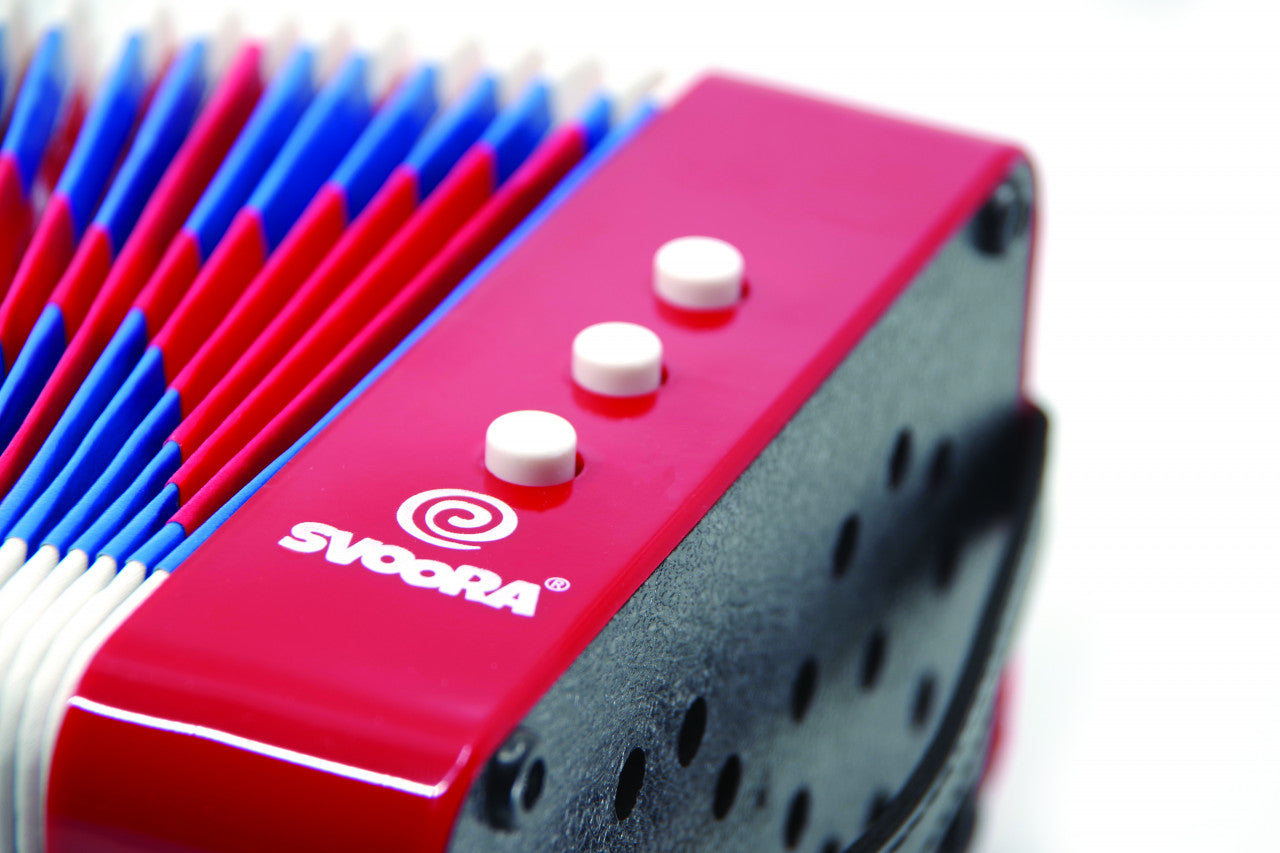 Instrument muzical acordeon rosu, Svoora