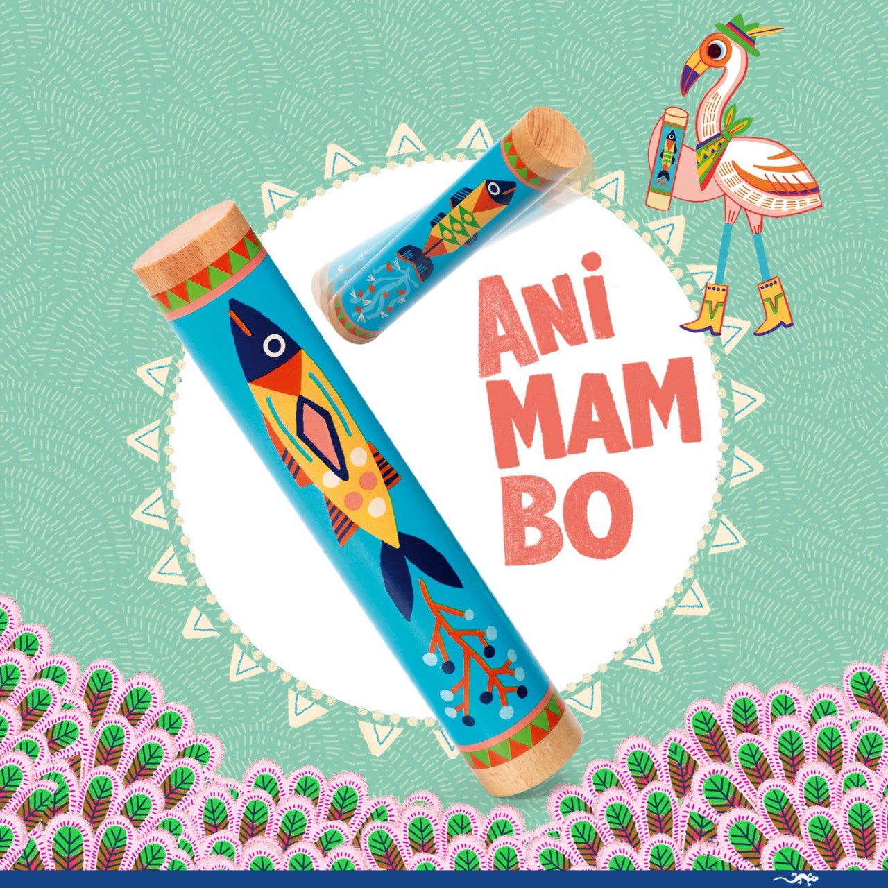 Instrument muzical Rain stick din lemn, Djeco