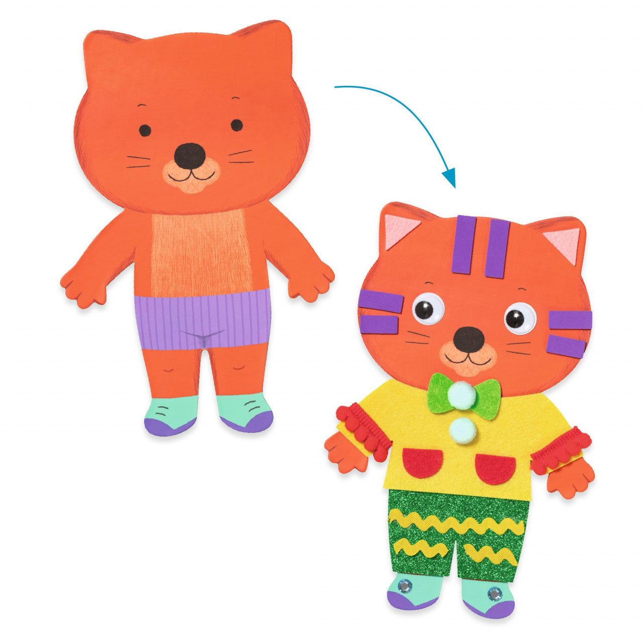 Joc creativ colaje Micii prieteni, Djeco