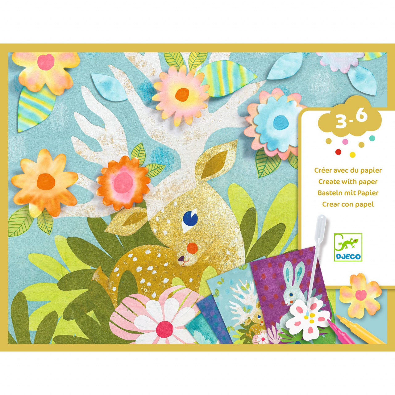 Joc creativ de decorat cu hartie, Djeco