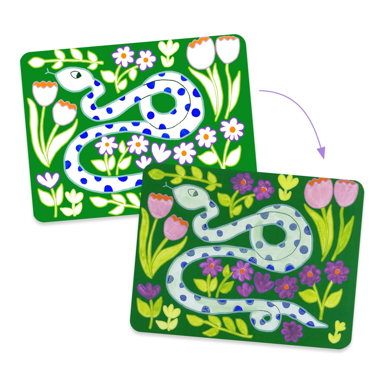 Joc creativ de pictura Animale salbatice, Djeco