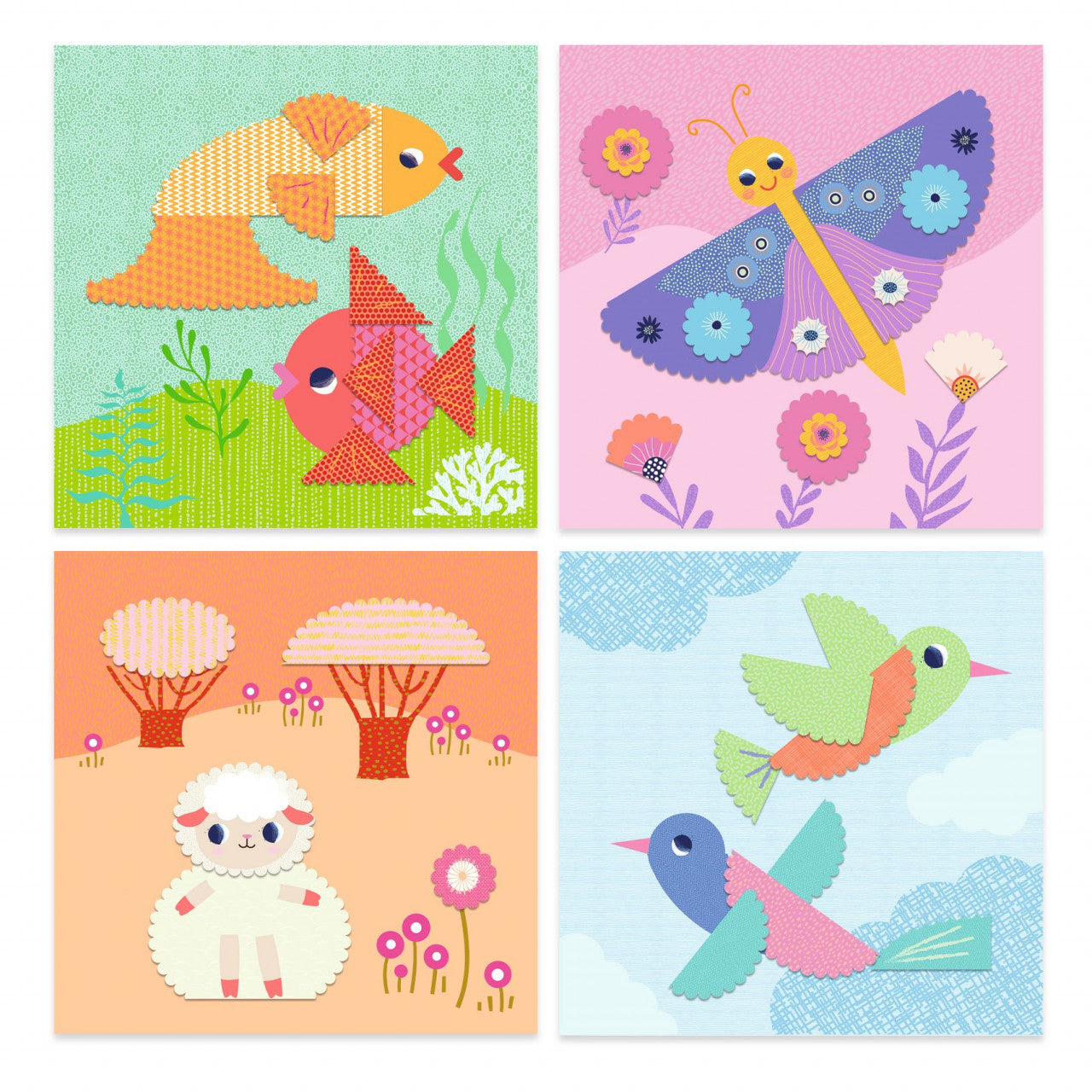 Joc creativ Decupaje cu foarfeca cu taietura ondulata, Djeco