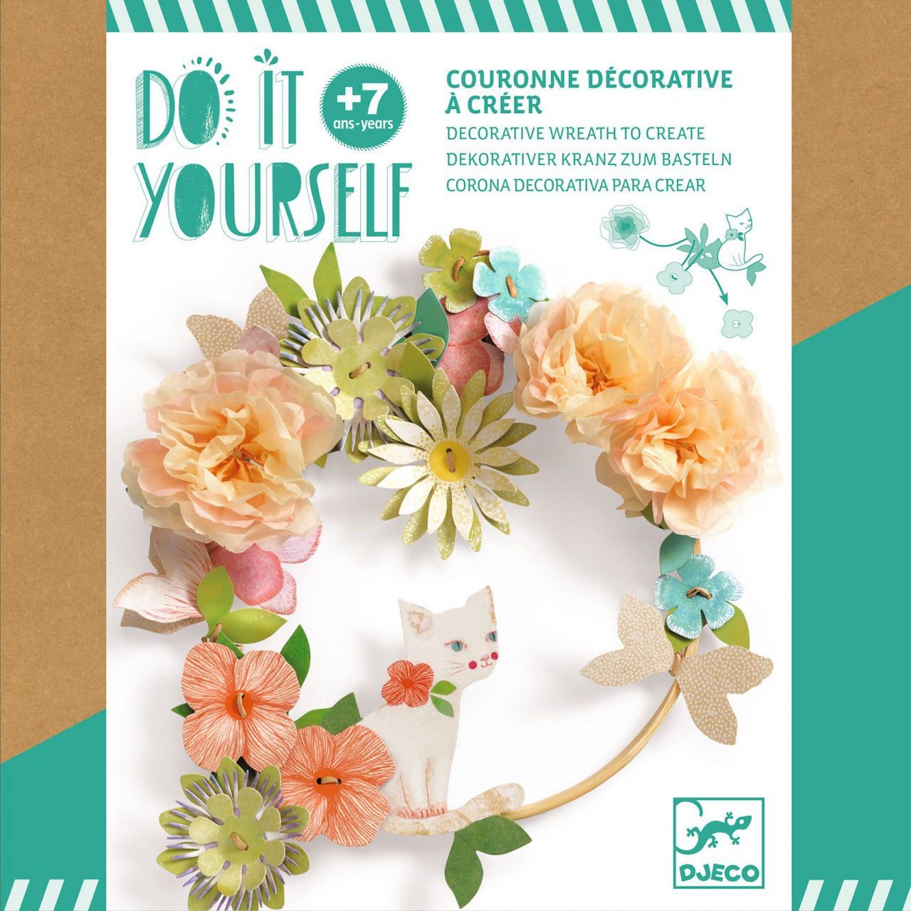 Joc creativ DIY Coronita cu flori Dalia, Djeco