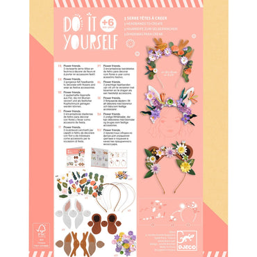 Joc creativ DIY Coronite cu flori, Djeco