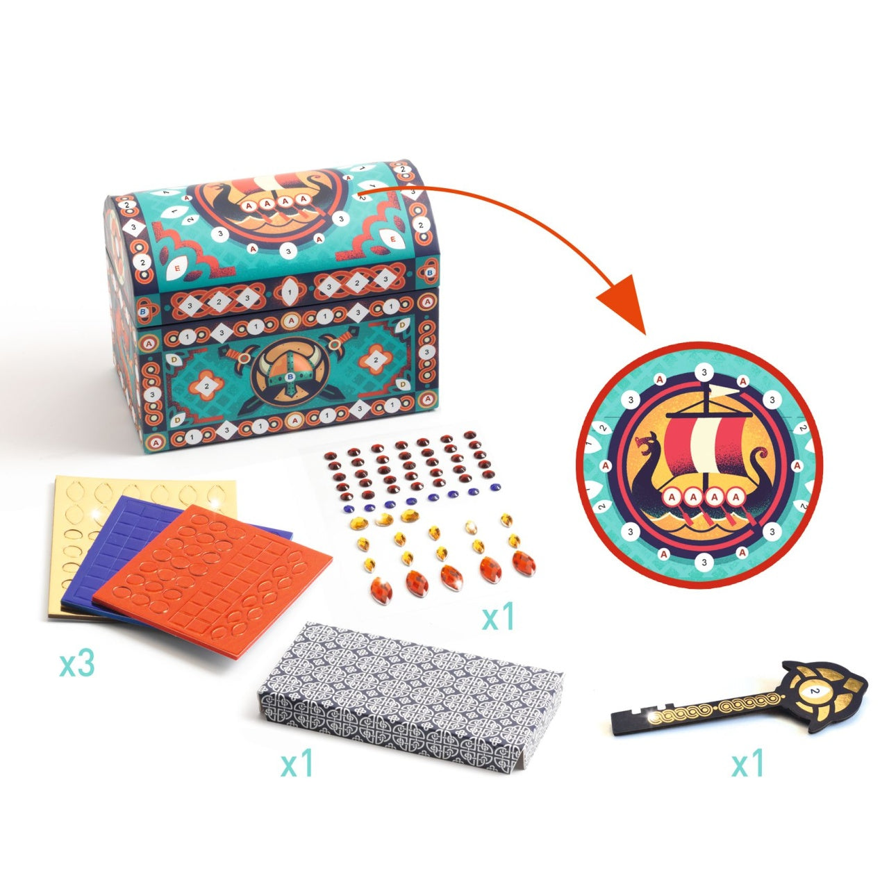Joc creativ DIY Cufar secret, Djeco