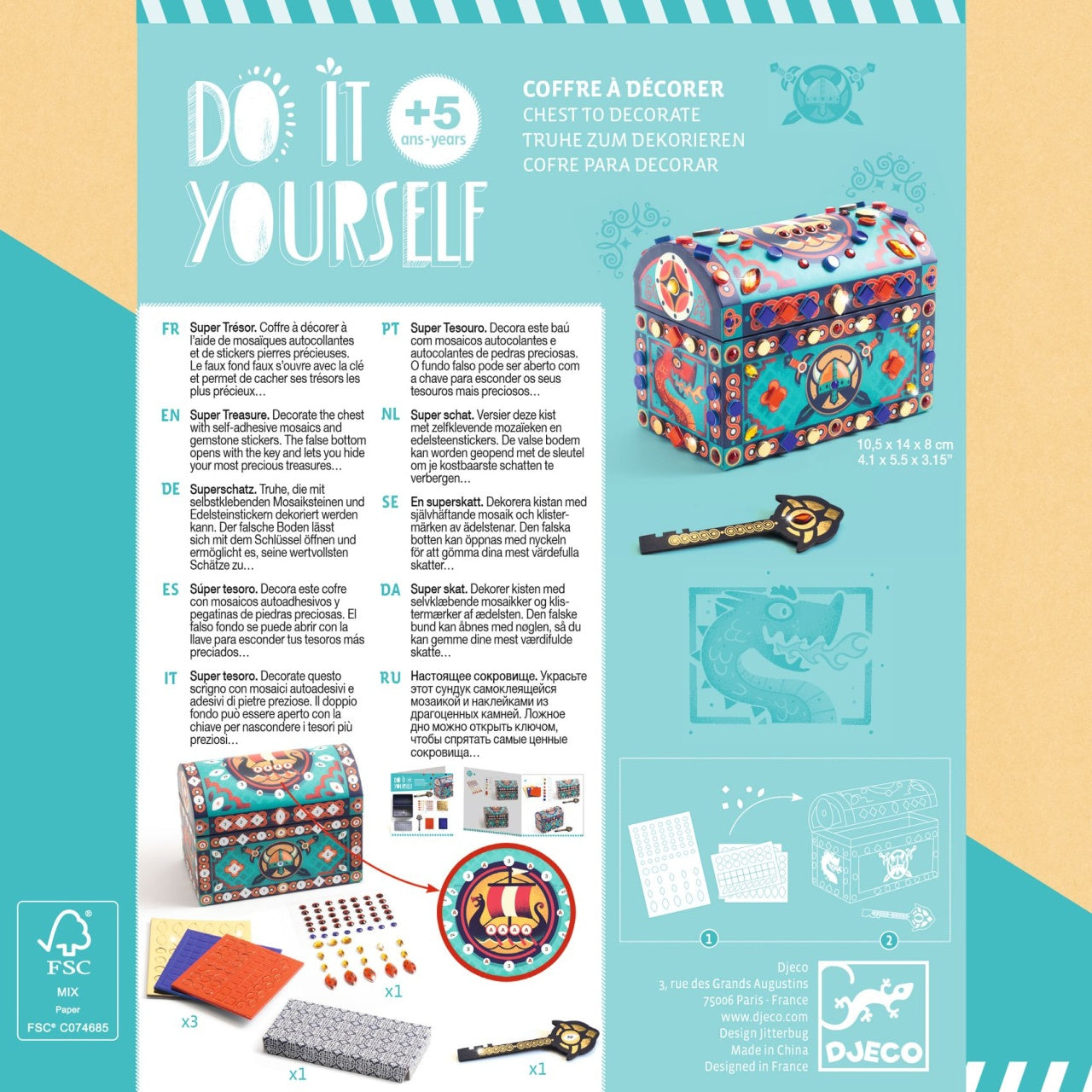 Joc creativ DIY Cufar secret, Djeco