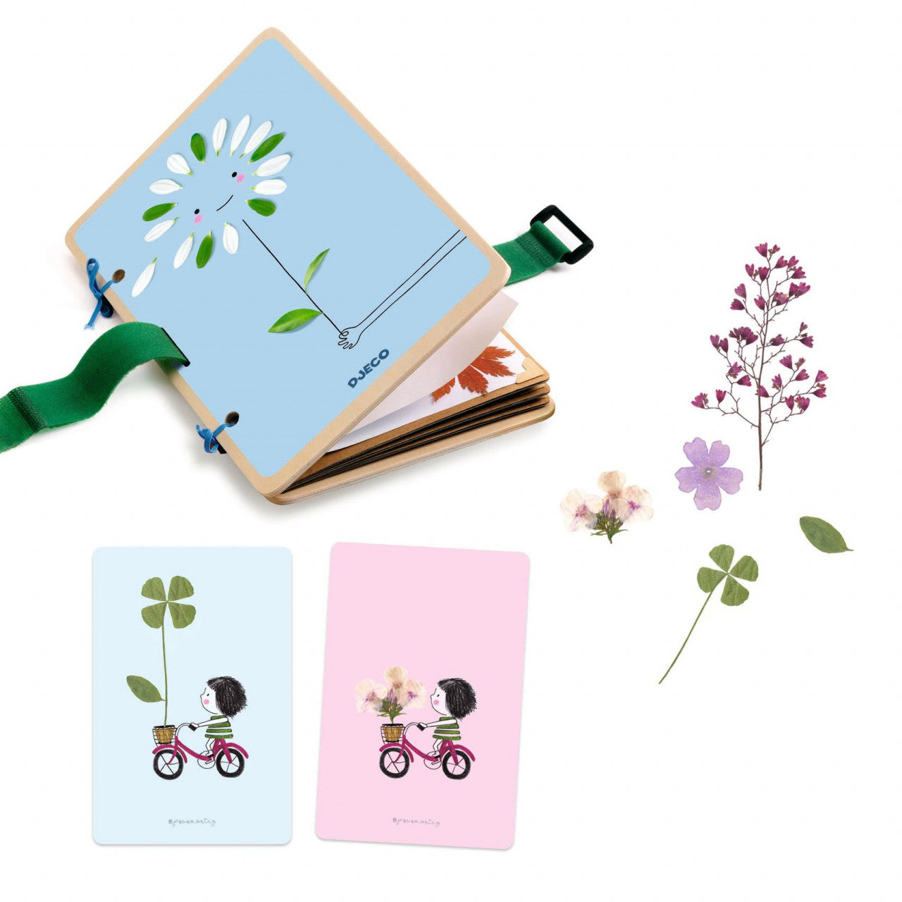 Joc creativ DIY Decoratii din flori naturale, Djeco