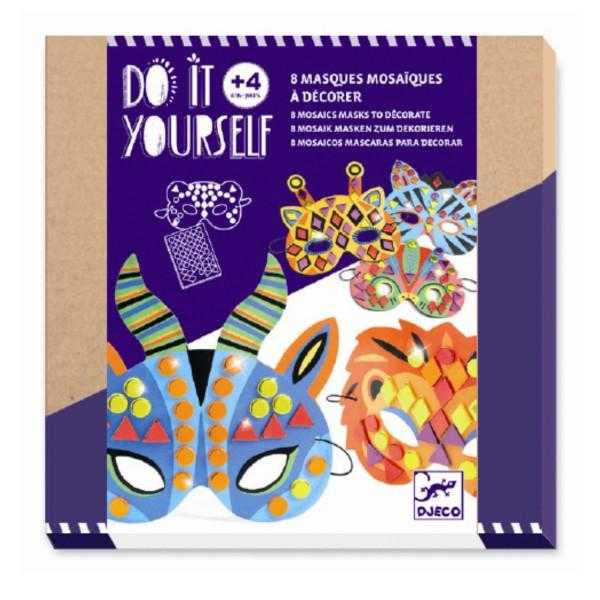 Joc creativ DIY Masti animale din jungla, Djeco
