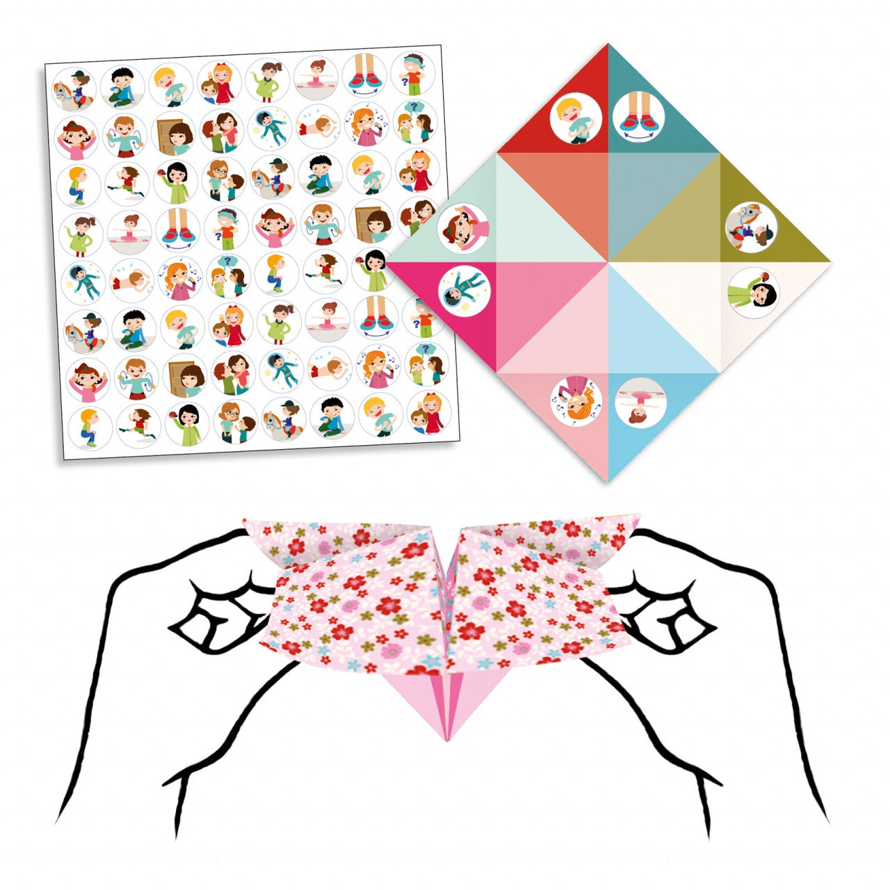Joc creativ Initiere origami roz, Djeco