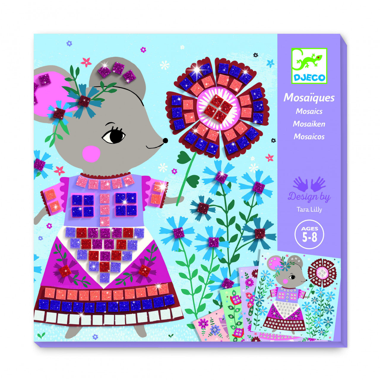 Joc creativ mozaic Animale de companie, Djeco