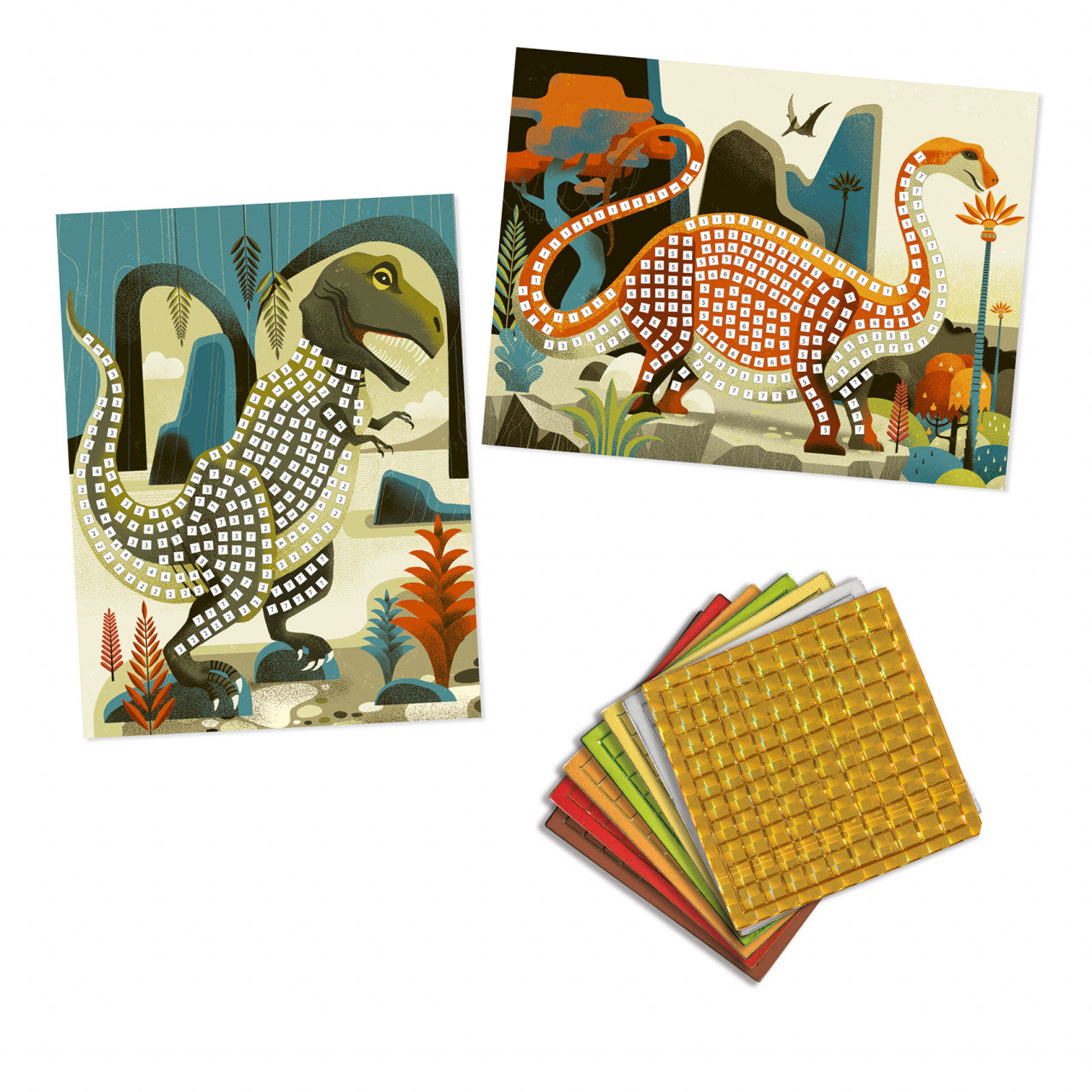 Joc creativ mozaic Dinozauri, Djeco