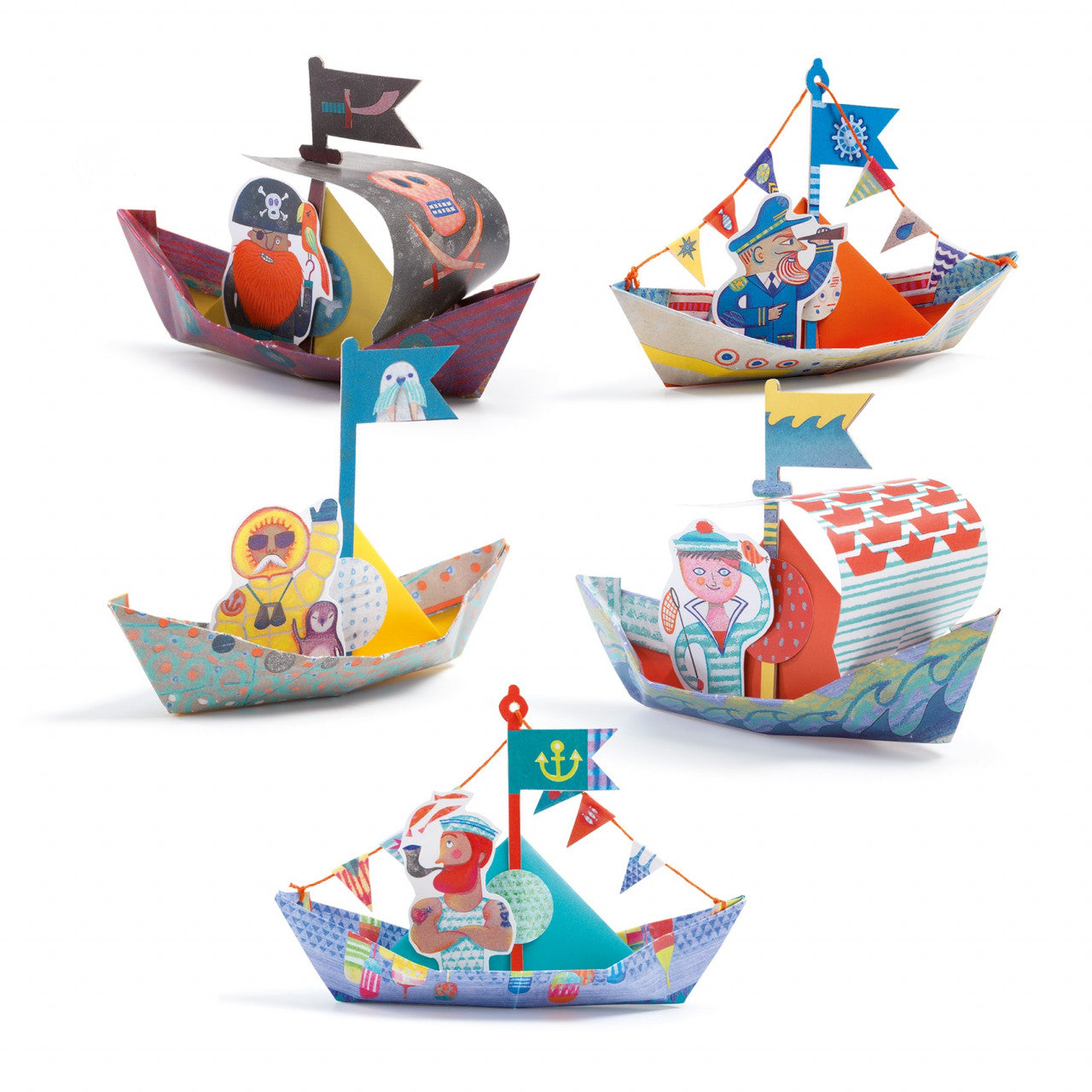 Joc creativ origami Construim barcute, Djeco