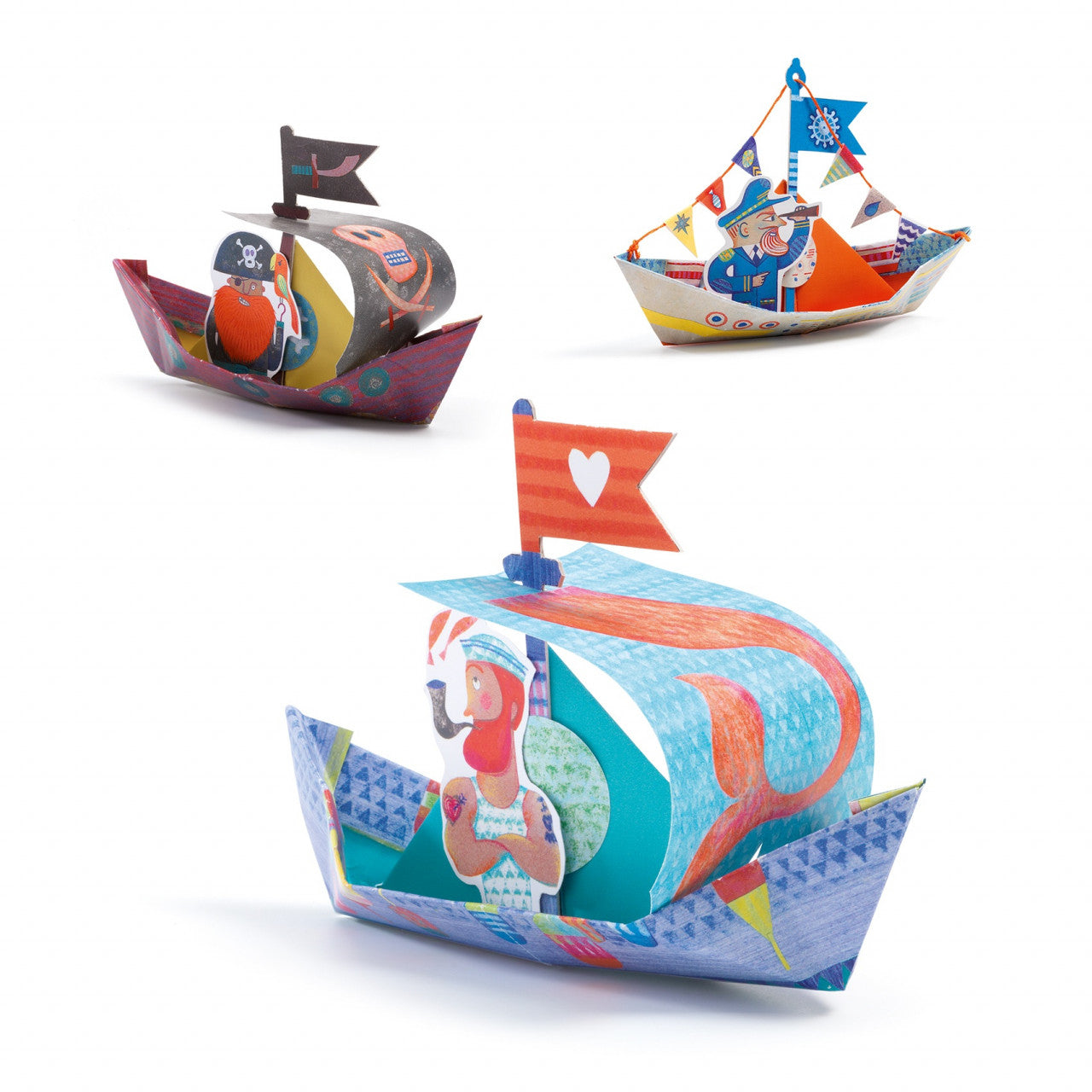 Joc creativ origami Construim barcute, Djeco