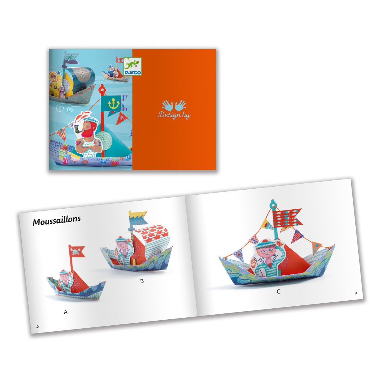 Joc creativ origami Construim barcute, Djeco
