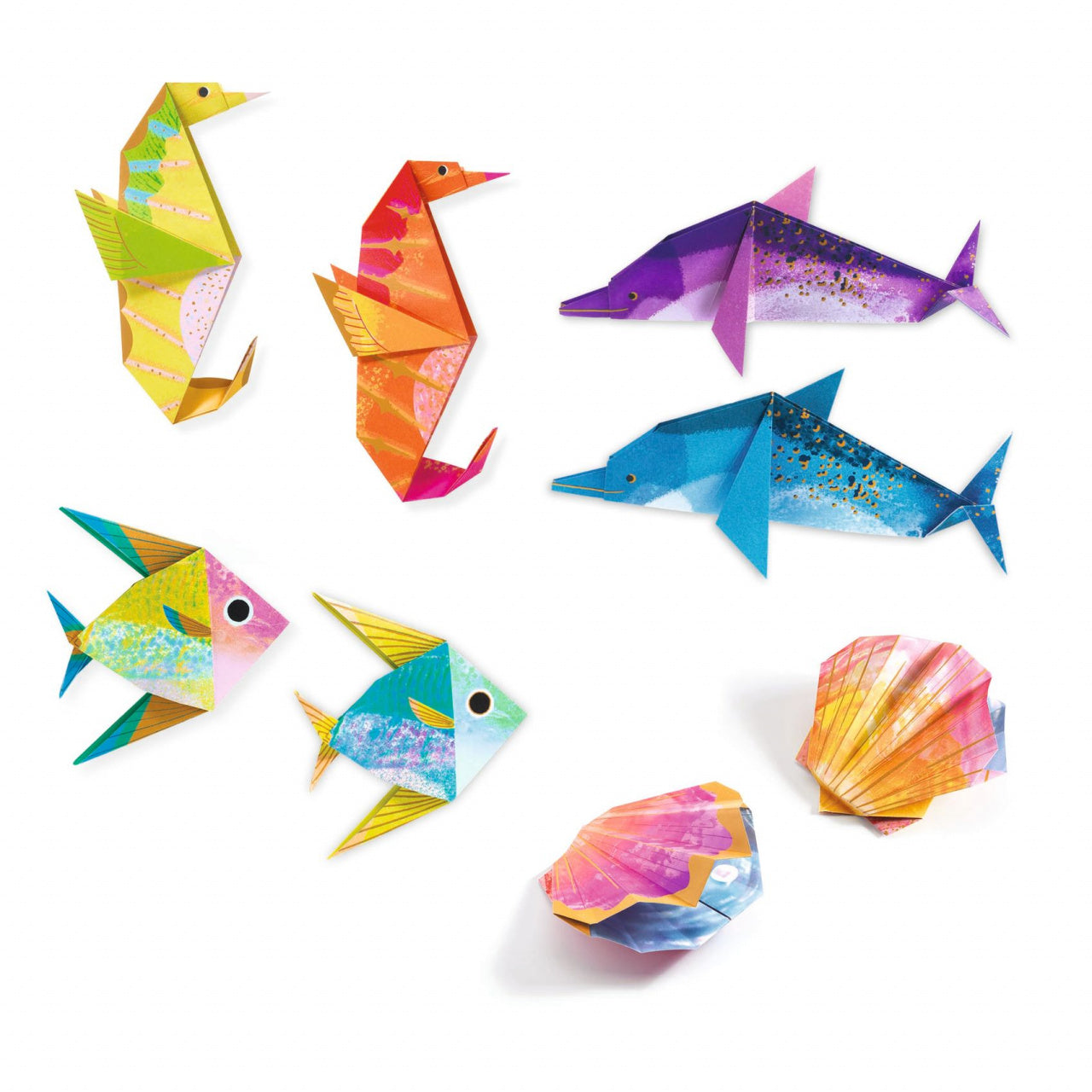 Joc creativ origami Creaturi marine, Djeco