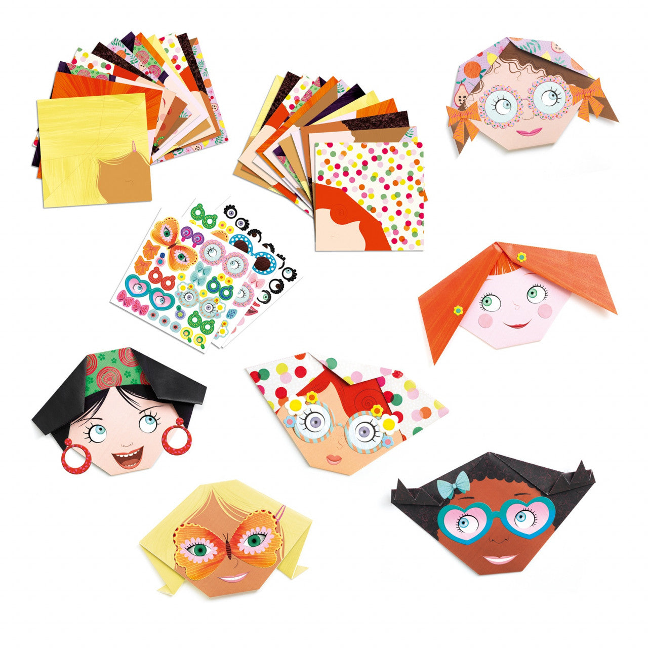 Joc creativ origami Personaje, Djeco