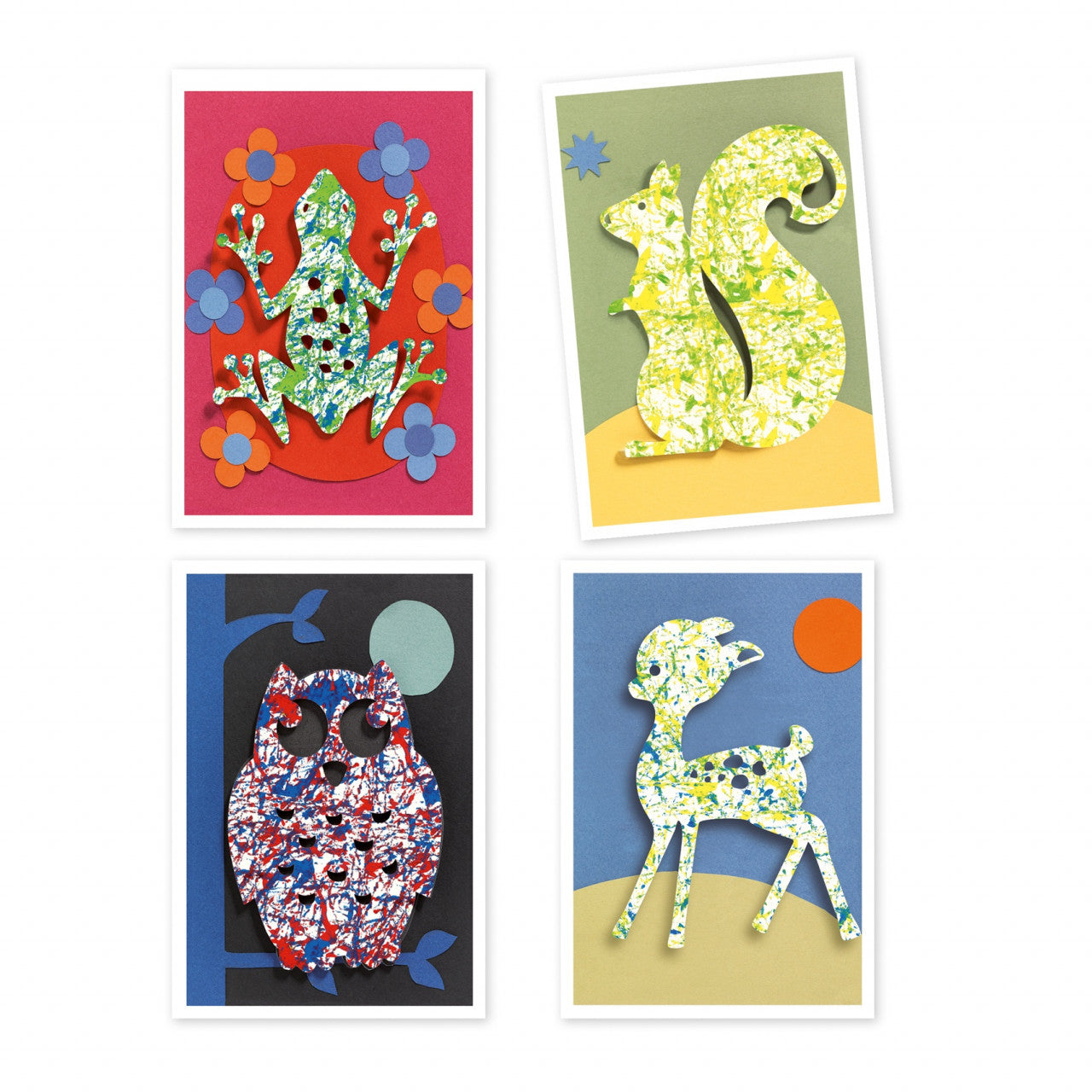 Joc creativ pictura cu bile din sticla Animale, Djeco