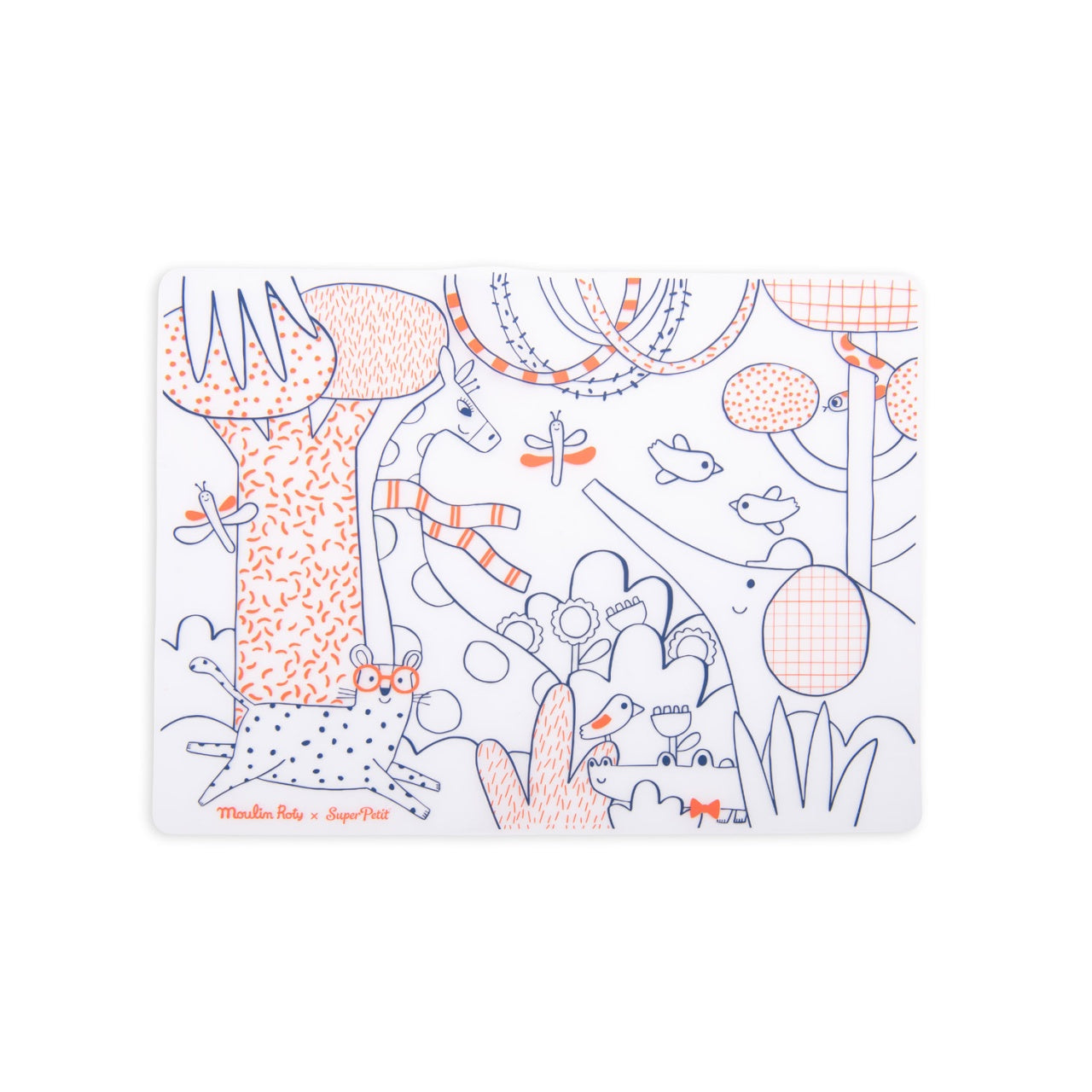 Joc creativ Plansa din silicon de colorat, Moulin Roty