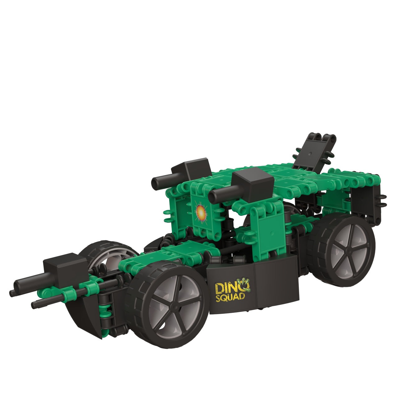 Joc de construit Clics Lumea dinozaurilor 6 in 1, Clicstoys