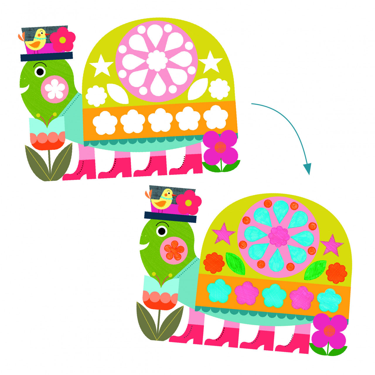 Joc de desenat cu sablon, Djeco