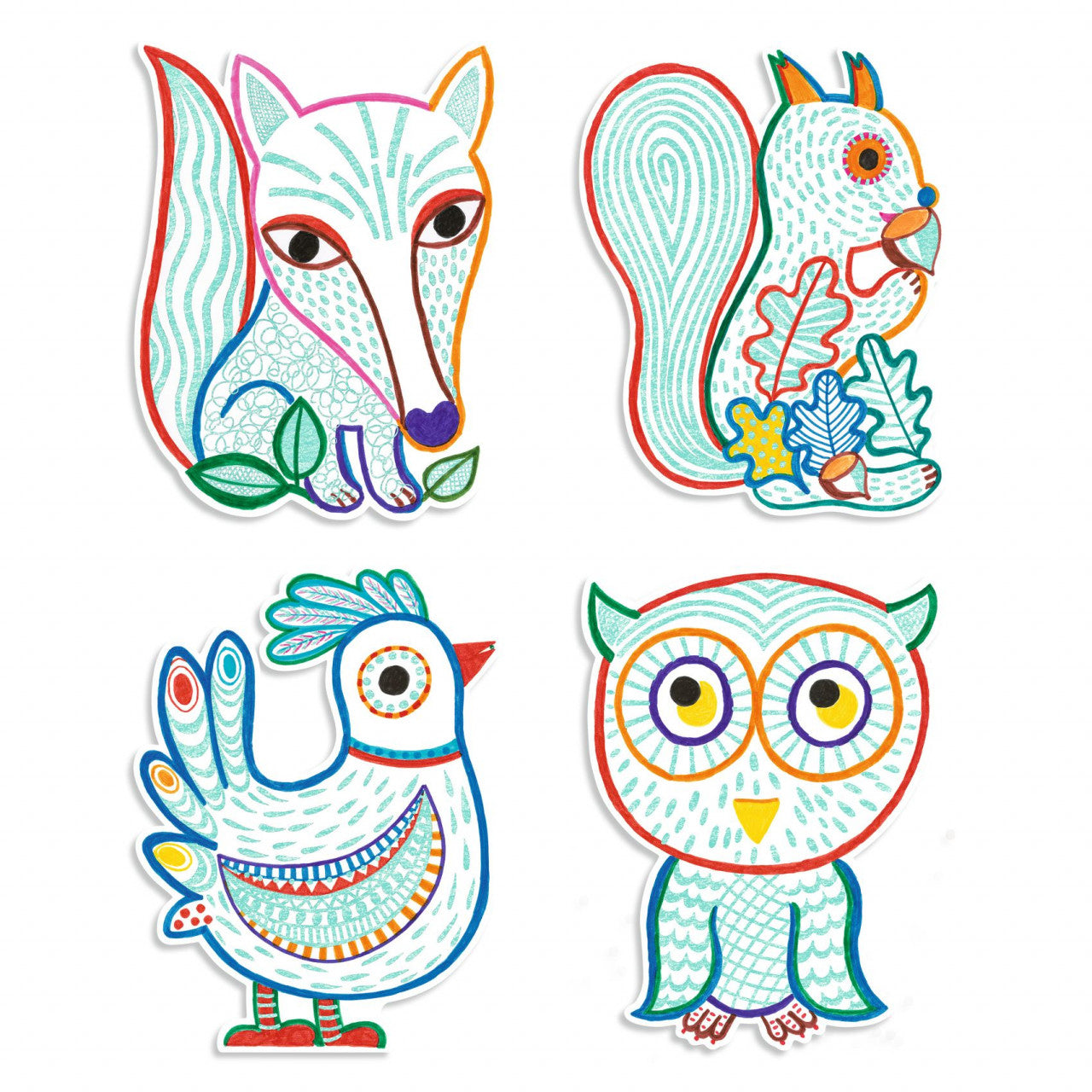 Joc de desenat Prieteni din padure, Djeco