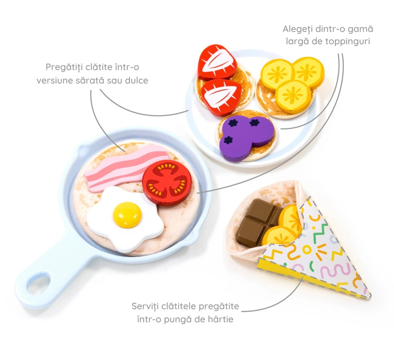 Joc de rol Set de preparat clatite, UMU Toys