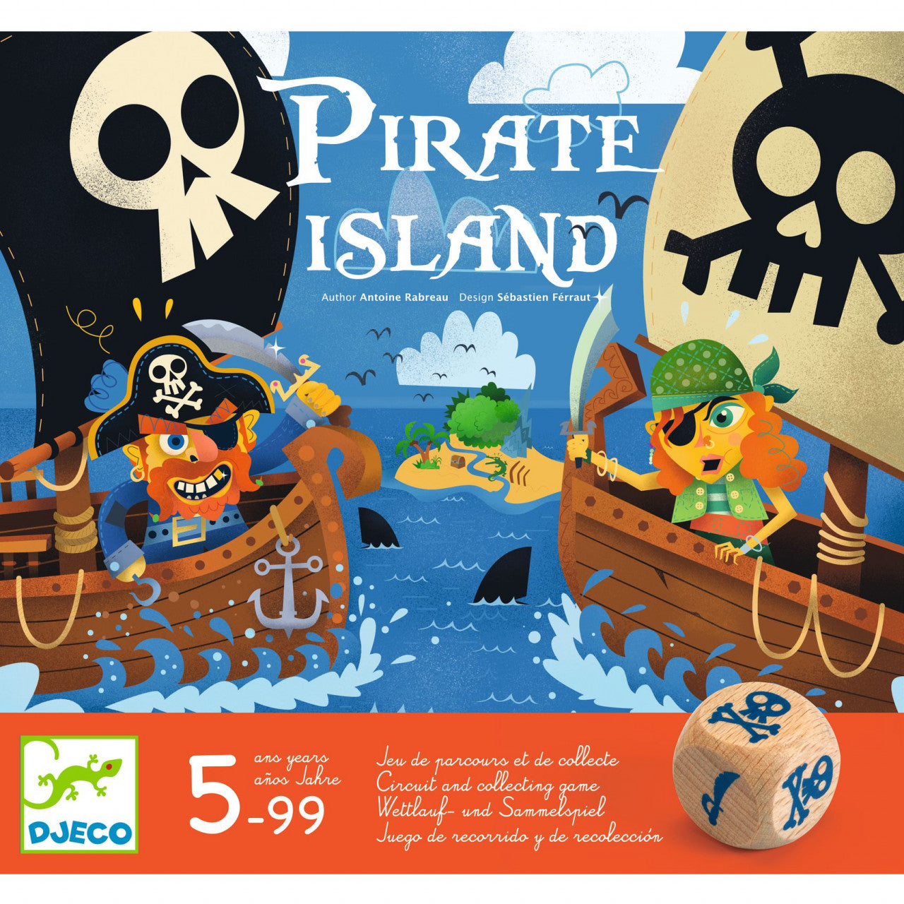 Joc de societate Insula piratilor, Djeco