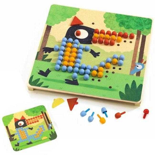 Joc educativ Mosaic rigolo, Djeco