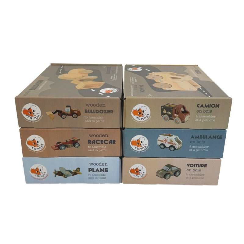 Joc educativ si creativ de asamblat si pictat Avion, Egmont Toys