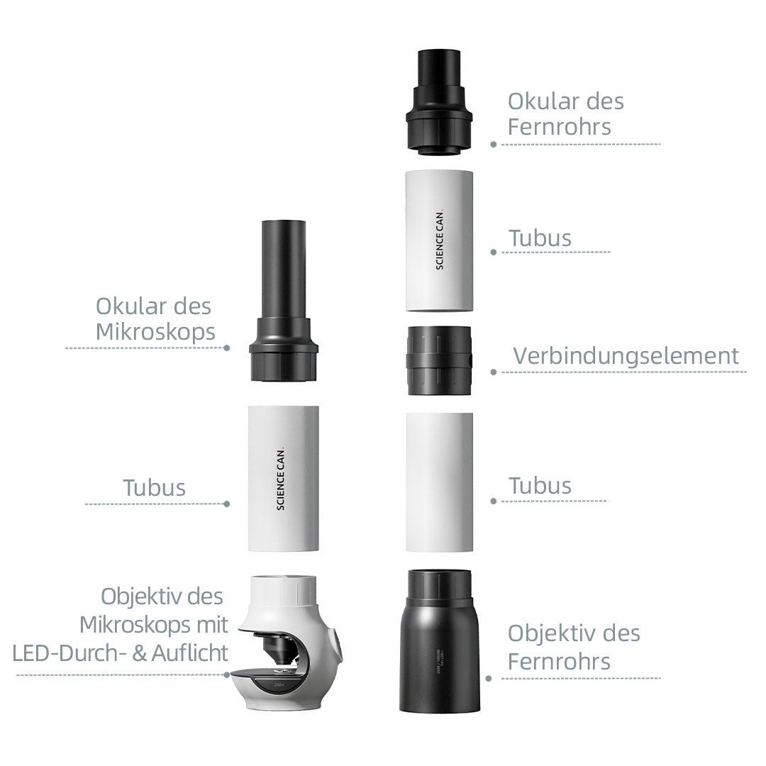 Joc STEM Microscop si telescop 2 in 1, TopBright
