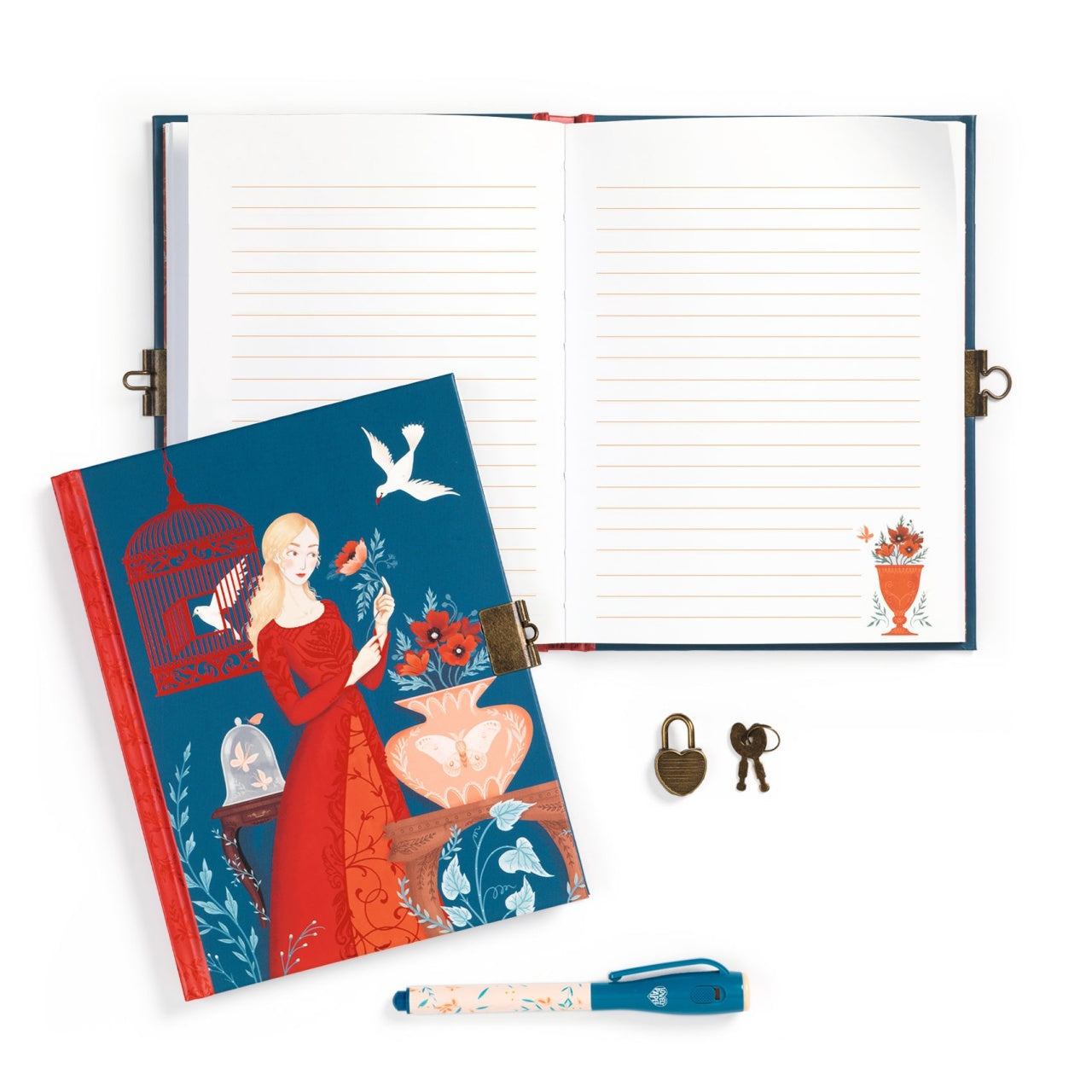 Jurnal secret cu pix magic Lisa, Djeco