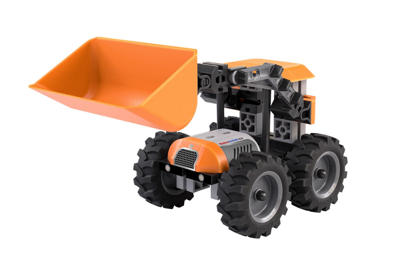 Kit STEM Incarcator frontal de asamblat si manevrat, Fischertechnik