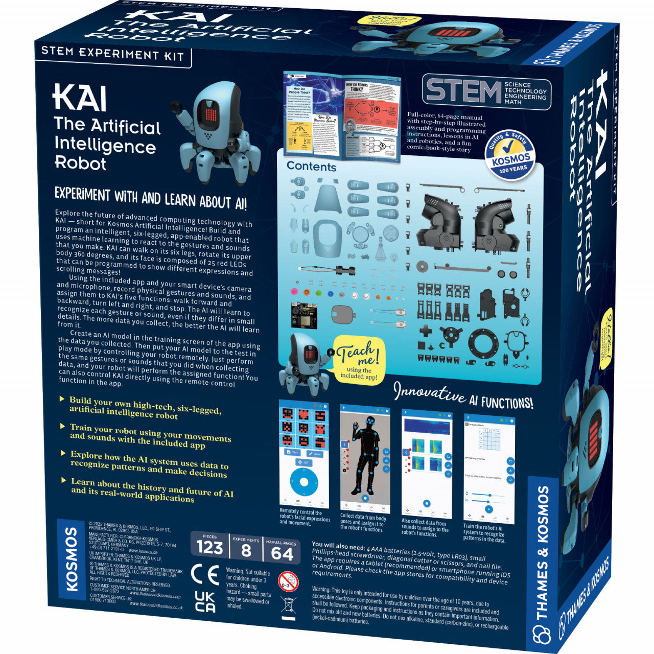 Kit STEM KAI Robotul cu inteligenta artificiala, Thames & Kosmos