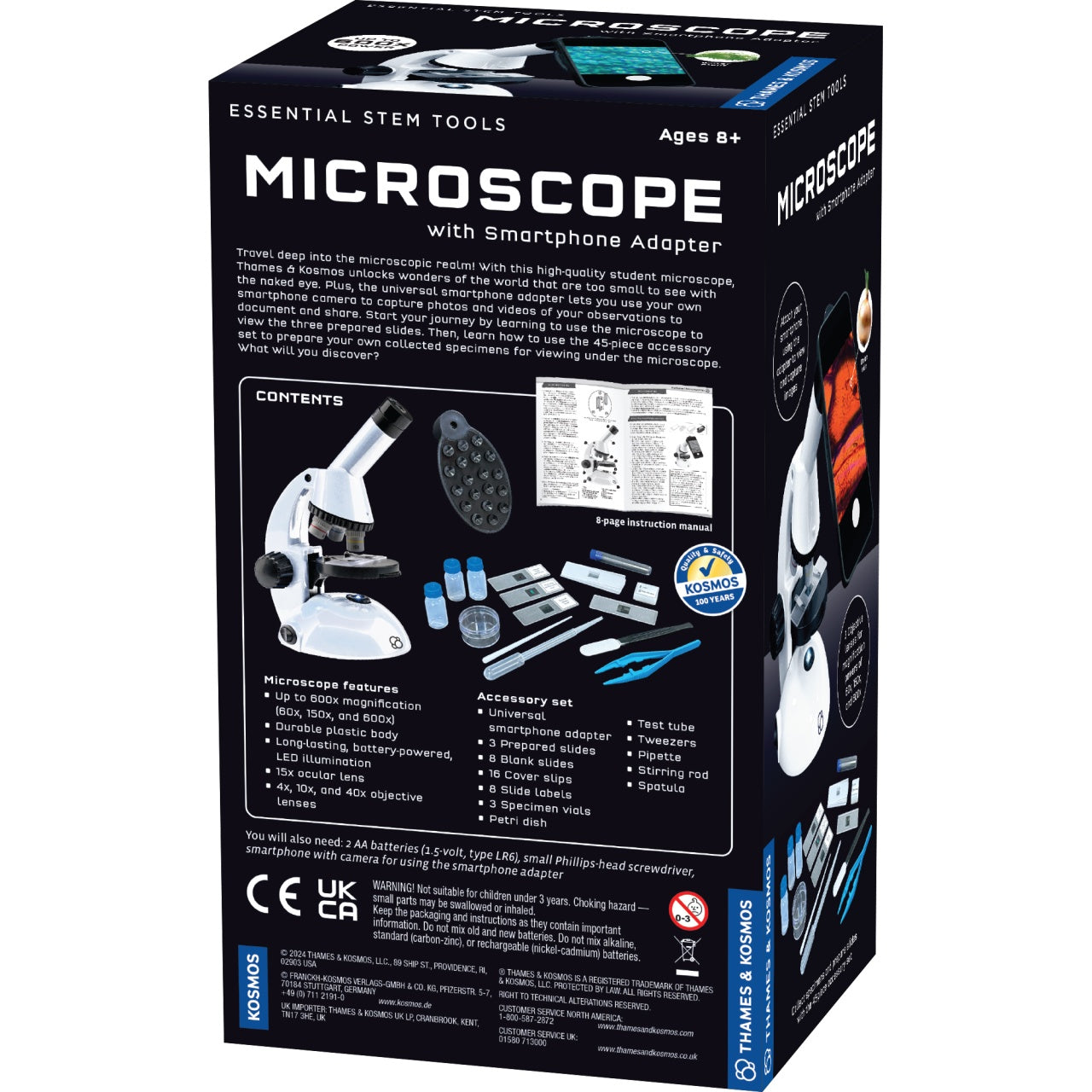 Kit STEM Microscop cu adaptor pentru telefon, Thames & Kosmos