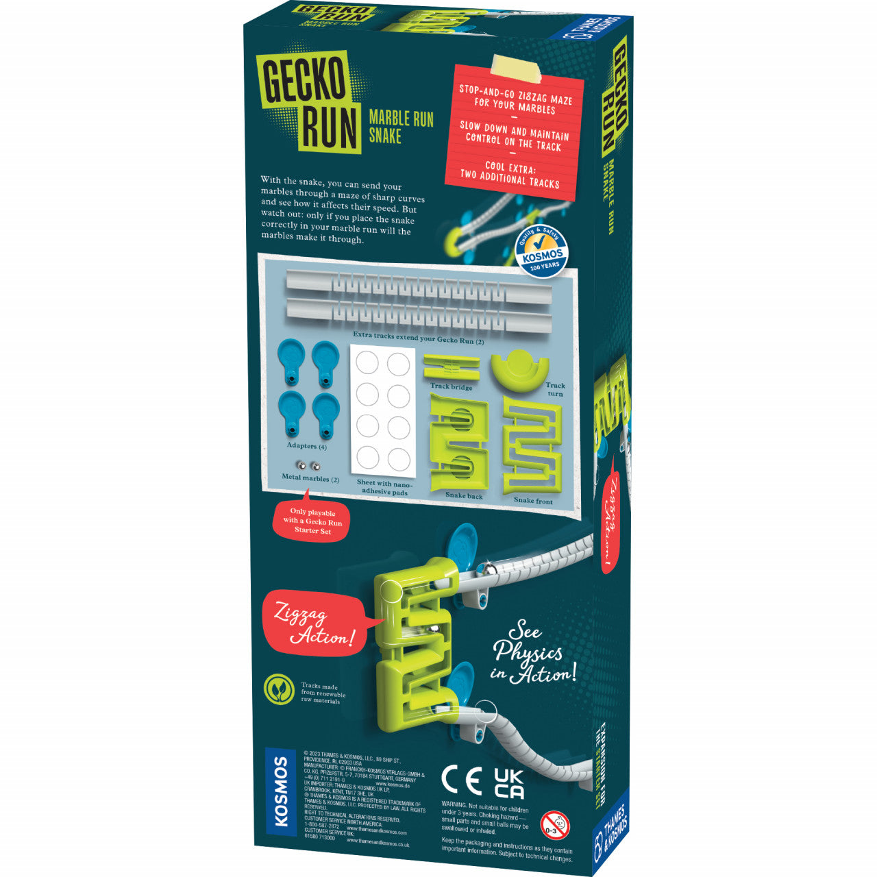 Kit STEM Sarpe - extindere pentru cursa cu obstacole cu bila metalica, Thames & Kosmos