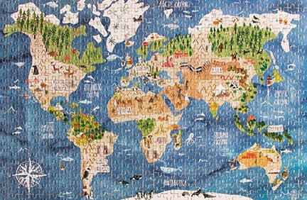 Micro puzzle 600 piese Continente, Londji