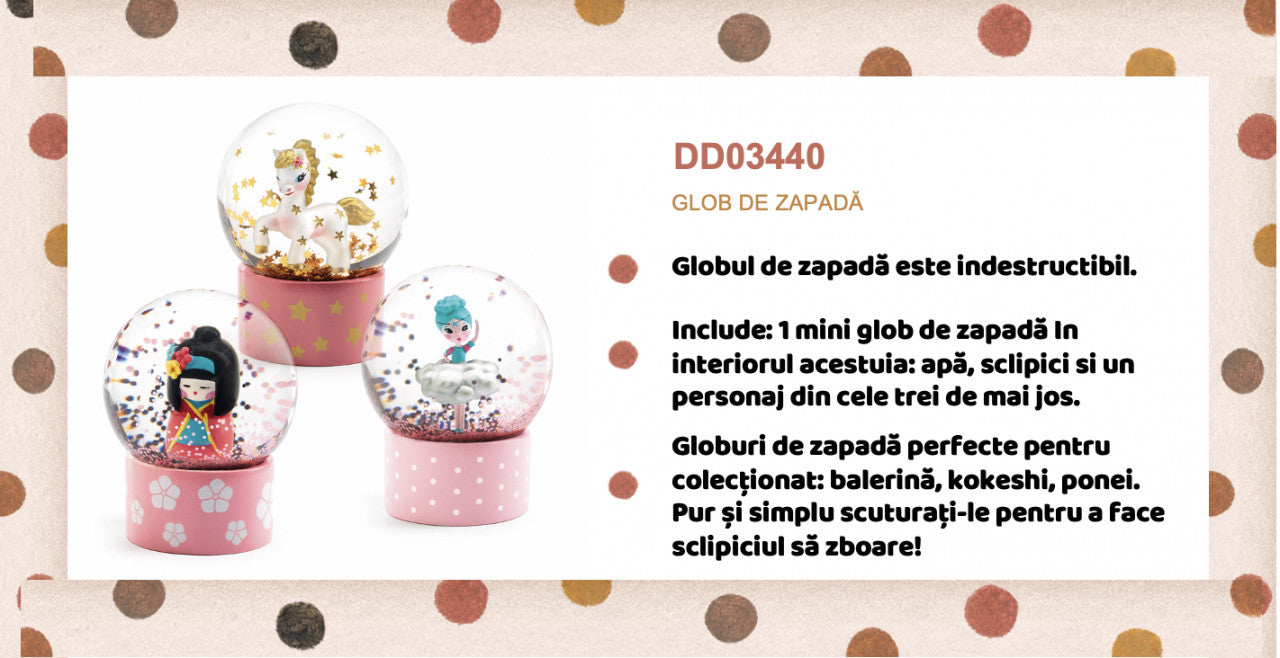 Mini glob cu zapada So cute, Djeco Balerina