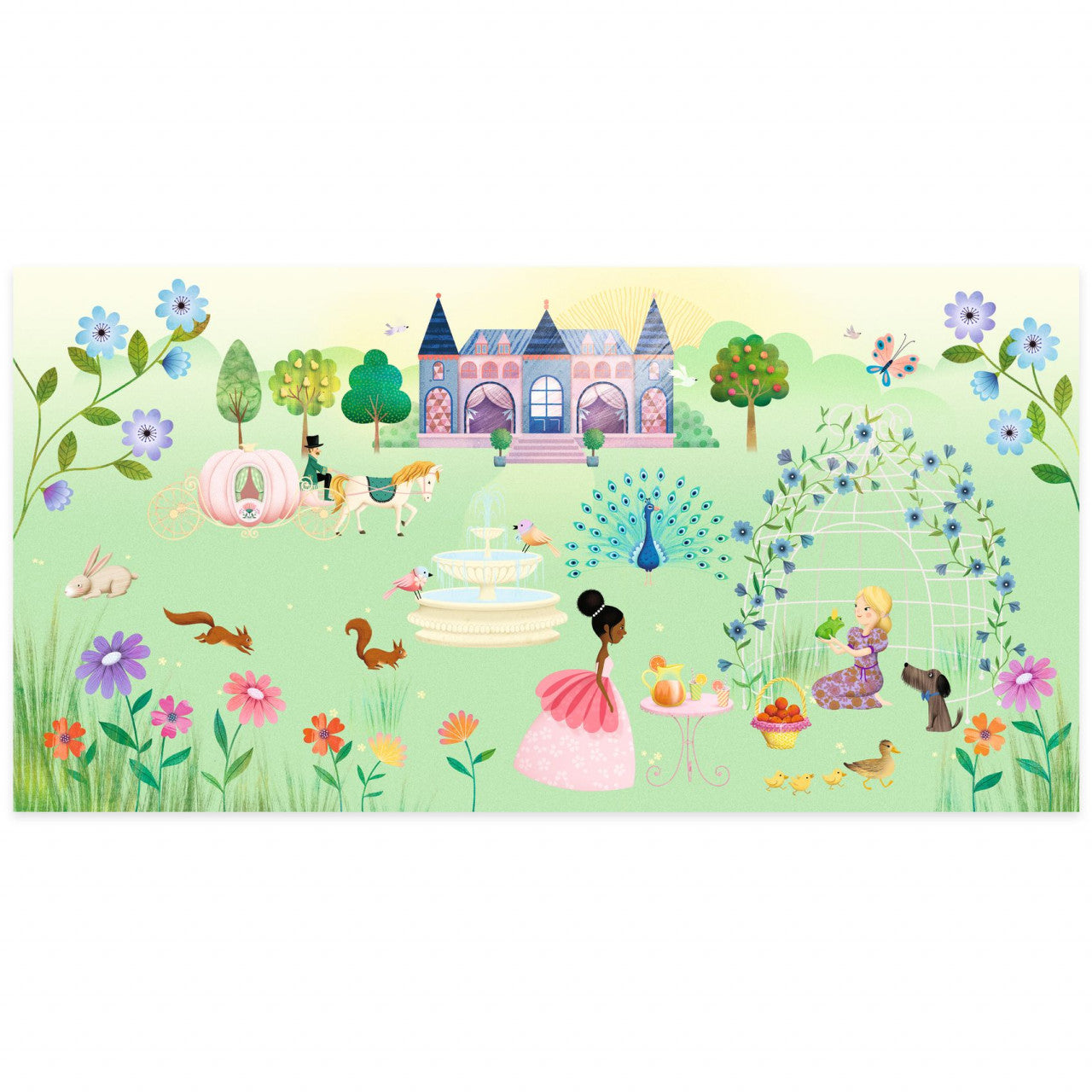 Planse cu abtibilduri repozitionabile Viata la castel, Djeco